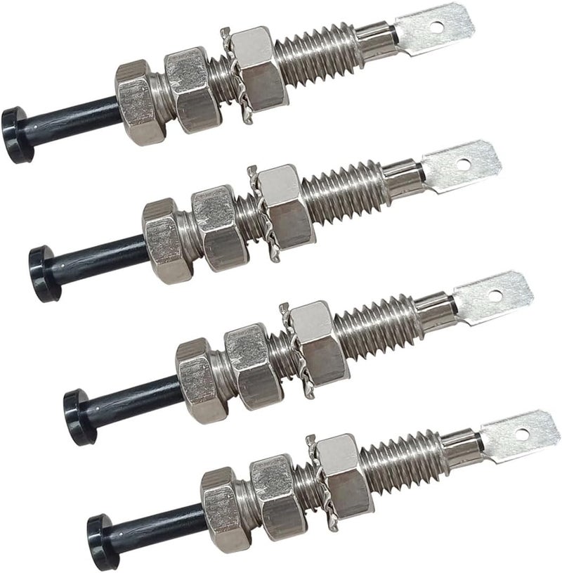 BDZMC 4PCS Car Door Pin Switches, Momentary ON Off 12VDC 20A Auto Trunk Engine Alarm Security, Door Jamb Switch, Adjustable Valve Switch, Car Bonnet Alarm Light Hood Screw - Image 1